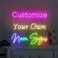 Rebow Drop Shipping No Moq Lighting Decoration Signs Wall Mounted Led Neon Sign for Party Decor