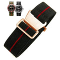 Stainless Steel Buckle Canvas Nylon Strap for Traditional Watch Band Replacement 20mm 22mm