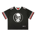 Rainbow Spray High Street Skull Mesh Quick Dry Short Sleeve Men's Ins Style Sports T-Shirt Men's Jersey Summer Cropped Mesh Tee