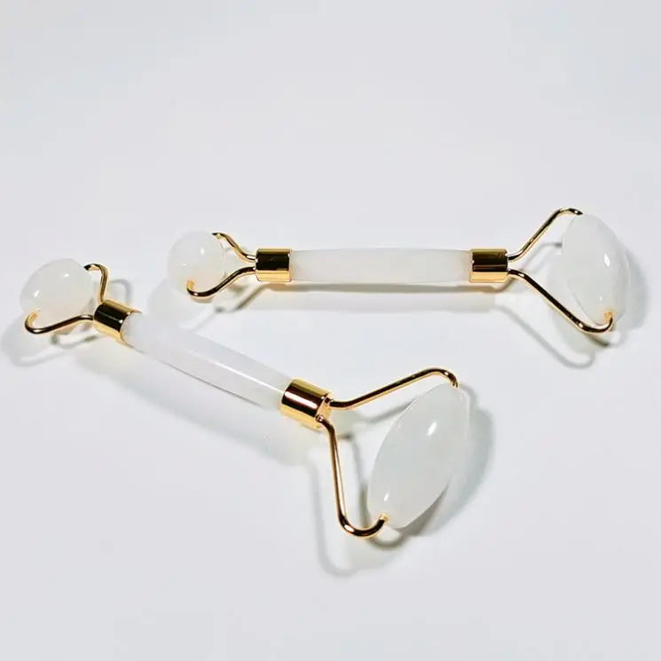 HUIYING Anti Aging Facial Natural gua sha genuine Clear Quartz facial roller