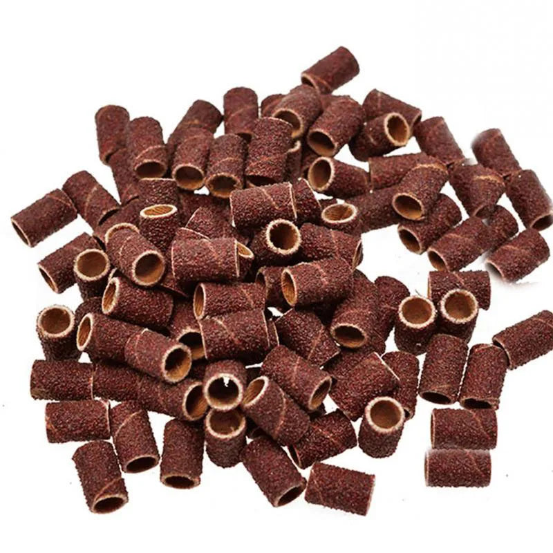 OEM 80# 120# 180# 240# Sanding Bands for Nail Dedicated Sand Circle Grinding Head Polisher Essential Supplies Sanding Bands