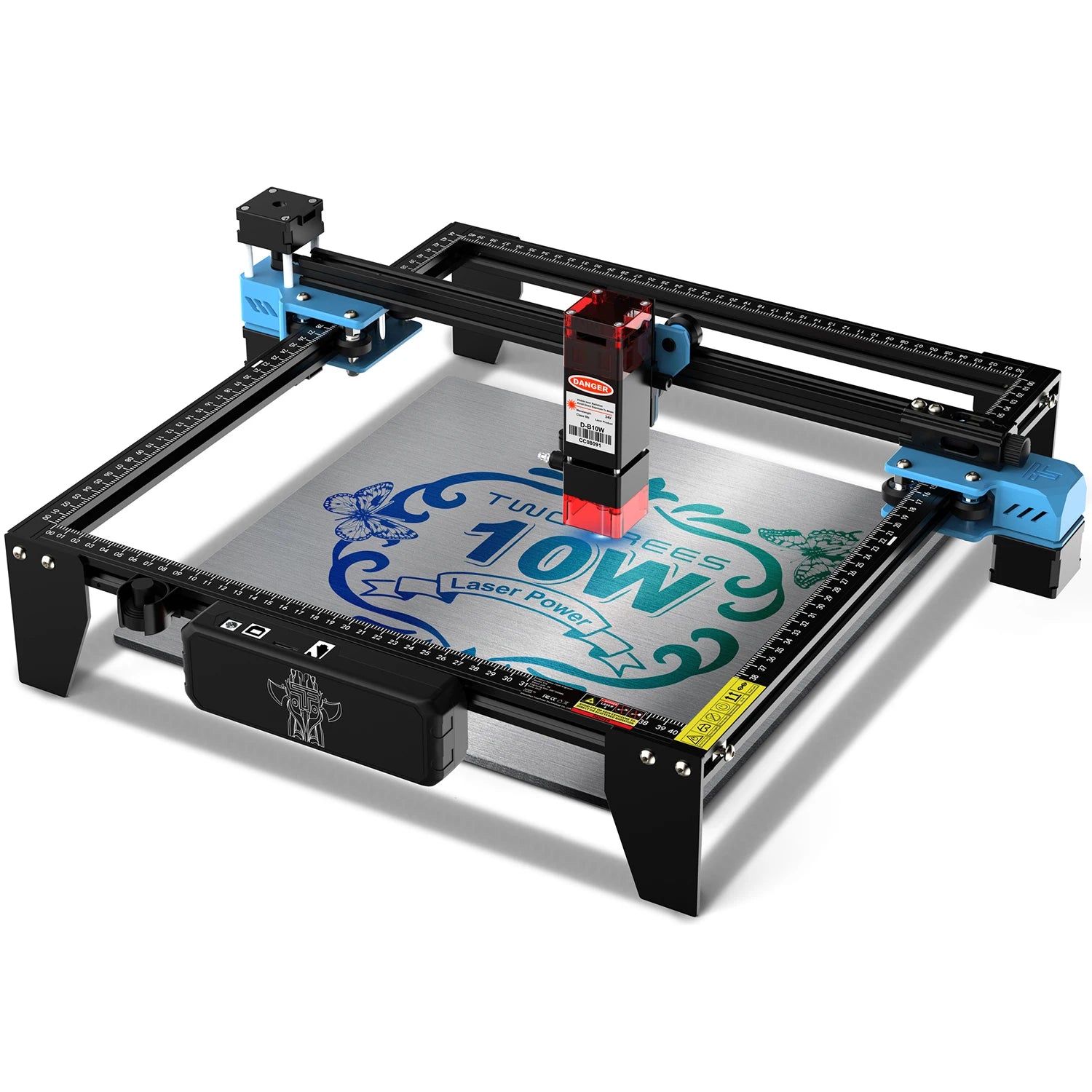 Twotrees TTS Laser Engraving Machine 10W Gift Carving Laser Engraver Machine for Creative DIY Works Cutting or Engraving