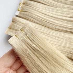 Wholesale Virgin Cuticle Russian Double Drawn Hair Invisible Tape Hair Extensions Human Hair