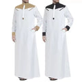 Sudanese Jalabiya Black Muslim Moroccan Jubba Al Daffah Haramain Men's Punjabi Kurta Thobe for Men