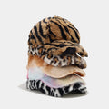 Wholesale Fashion Trendy Women Lady Winter Hat Warm Fashion Leopard Zebra Tie Dyed Baseball Cap Gorras Plush Furry Sports Cap