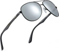 Hot Selling Fashion Uv Protection Polarized Mirror Lenses Pilot Sunglasses Shade for Men 2023