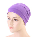 Muslim Chemo Headwear Turban Cotton Headwrap Headcovers Cap Slouchy Wholesale Snood-Cap With Chemo Cancer Hair Accessories Women