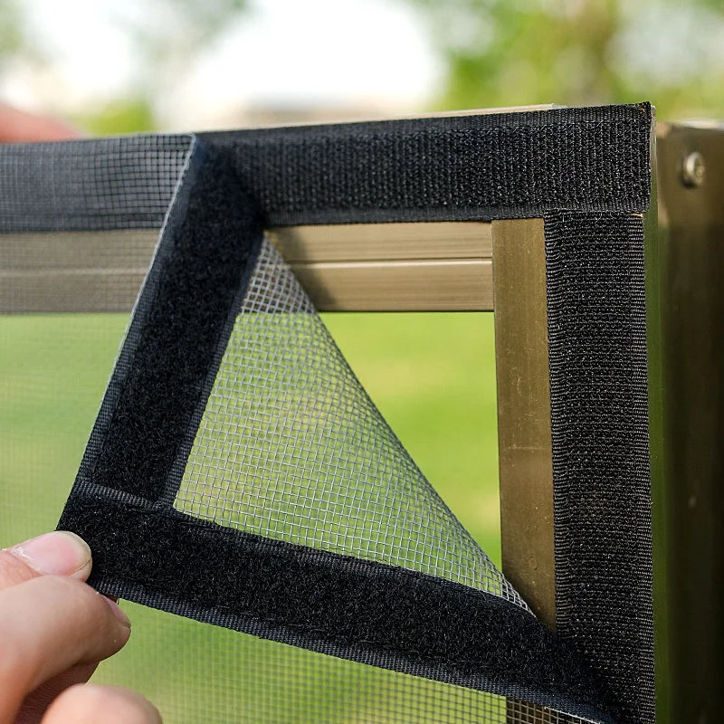 Self Adhesive Fiberglass Mosquito Net Invisible Insect Window Screen Glass Fiber Bug Mesh Curtain Custom Size Window Netting