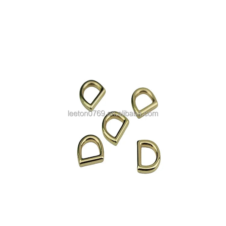 Stock Supply 9mm Good Quality Zinc Alloy Metal Mini D Ring Buckle for Leather Bags