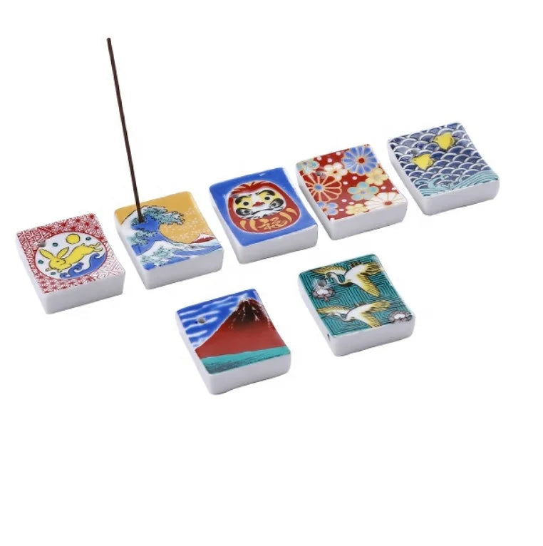 Creative Simple Home Porcelain Stick Tray Japanese Korean Cute Kittens Dogs Animals Ceramic  Incense Racks Incense Sticks Holder
