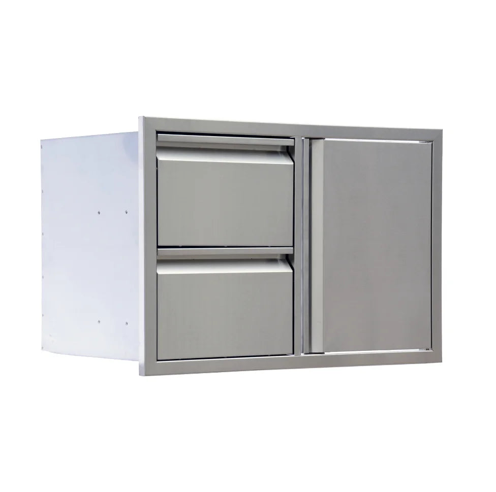 Stainless Steel Outdoor Kitchen Bbq Island Door Drawer Combo