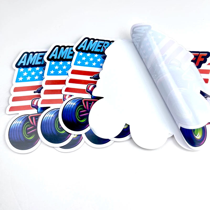Custom Design Die Cut Waterproof Cartoon Logo Label Sticker Vinyl Adhesive Printing Die Cut Stickers
