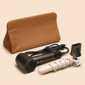 Pu Leather Multifunctional Hair Dryer Travel Makeup Cosmetic Bag Organizer Storage Bags