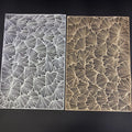 New Factory Leaf PVC Gold and Silver Eco-Friendly Round Placemats 30x45cm for Dining Table Decoration Household Items MOQ 6pcs