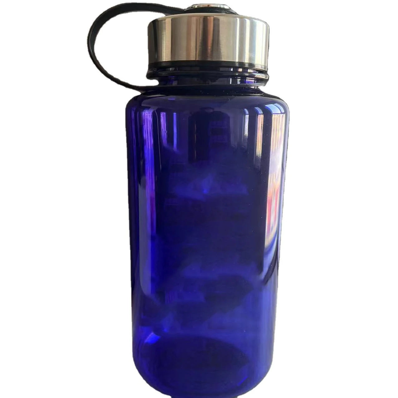 Custom Logo 1000ml TRITAN Plastic Sport Water Bottle with Metal Covers Top Cap Lid 32oz