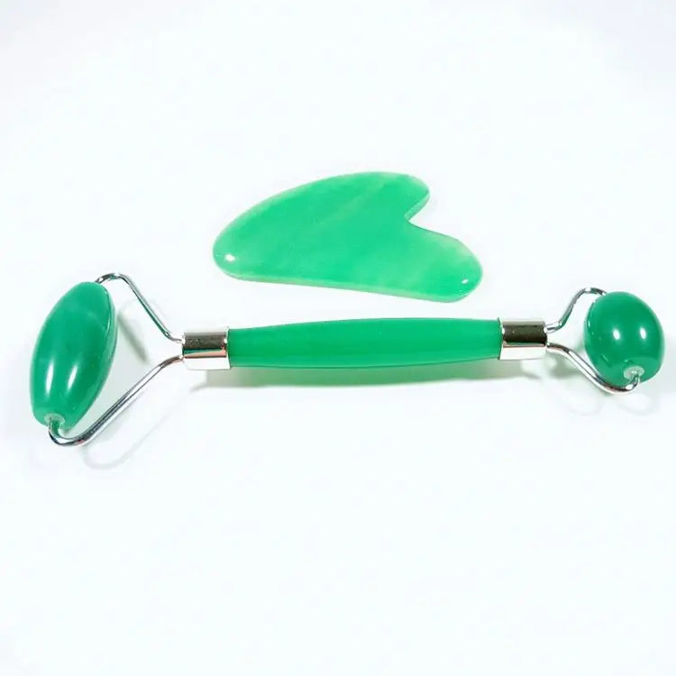 DIY Gems Wholesale Factory Low Price Private Label 100% Real Natural Facial Massage Tool Green Aventurine Jade Roller For Face
