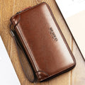 Branded Hot Selling Rfid Proof Long Thin Slim Genuine Leather Men Wallet Manufacturer