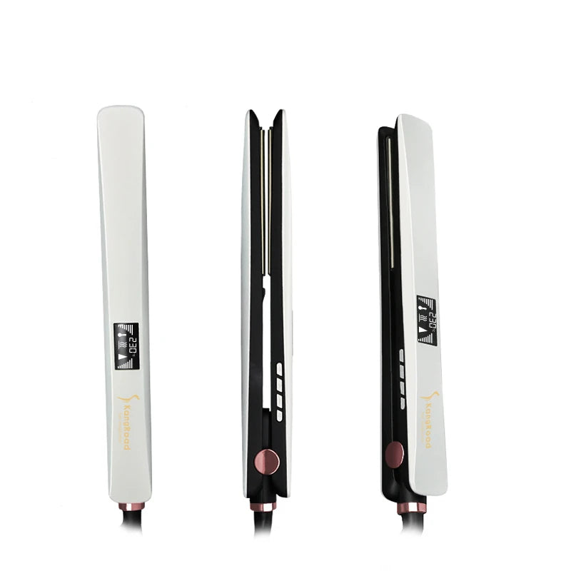KangRoad  Factory Professional Salon Quality Dual Voltage LCD Dry and Wet Ceramic Coating Hair Straightener