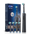 IPX7 Waterproof  Round Head Rotating Electric Toothbrush for Flushingelectric  Rechargeable Adult Electric Toothbrush