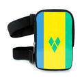 Wholesale LOW MOQ St Vincent and Grenadines Flag Thigh Bag for Carnival Outdoor Sports Leg Phone Bag