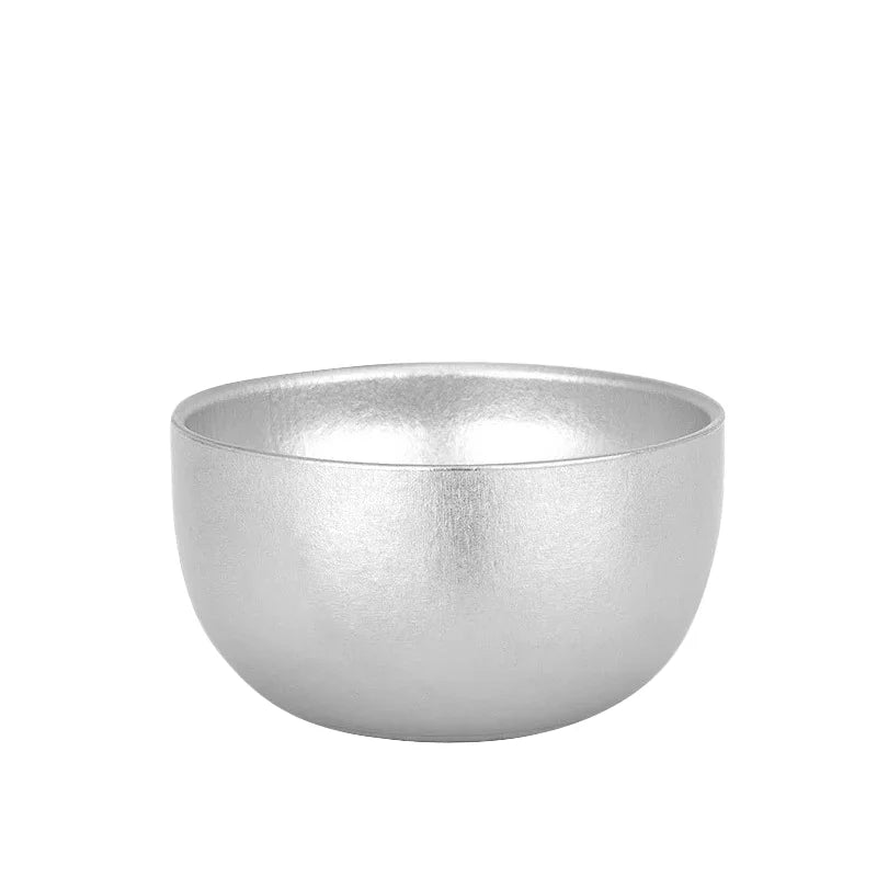 45ml Double Wall Pure Titanium Cup Outdoor Camping Titanium Mug Tea CupTableware Water Wine Cup for Home Office