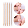 Tamax NAT006 100pcs Wooden Cuticle Pusher & Remover Nail Art Tools for Commercial & Home Use 114x3.8mm