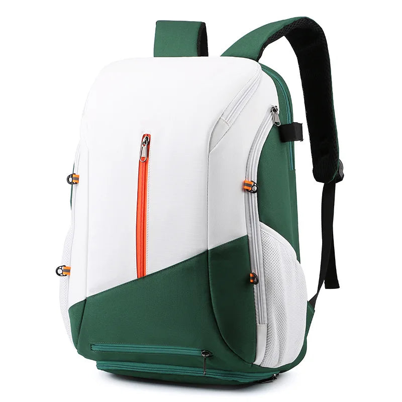 Men's Sports Backpack Water-Proof Basketball Football Badminton Bag with Independent Shoe Compartment Gyms Backpack for Students