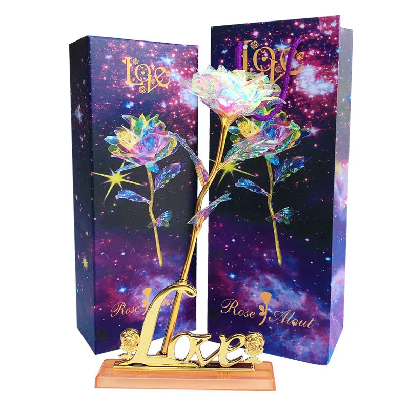 Quality Guaranteed 24k Sparkling  Galaxy Roses Wholesale Price