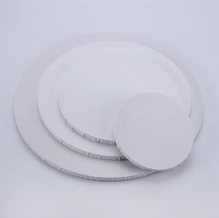 Mini 15cm Art Supplies Wholesale Cheap Round Shape Oil Painting Artist Stretched Canvas