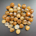 Kindfull High Quality  Natural Yellow Fire Quartz   2-3cm Free Form Tumbled Stone Golden Healer Tumble  for Healing  _XCG