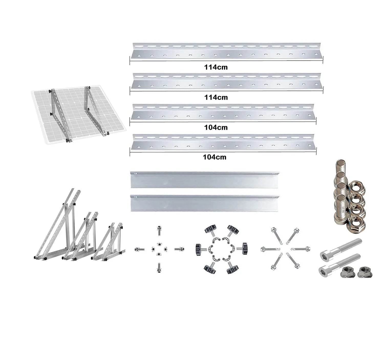 Solar Racking Bracket Mounting Wholesale Aluminum Galvanized Steel Module Adjustable Holder Solar Triangular Bracket