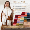 Traditional Custom  Scarf Knitted  Scarves Pashmina Cashmere  Hijab Shawls Bufandas for Women