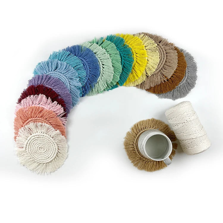 New Handmade Cotton Coaster Set Insulation Heat Insulation Non-slip Mat Cup Mats