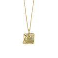 Wholesale Irregular Engraving Necklace 925 Sterling Silver Jewelry 18k Gold Plated Silver Necklace