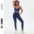 Custom Women's Yoga Sports Bras Leggings Shorts Workout Sets Solid Active Wear with Seamless Feature for Gym Fitness Sports