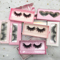 Wholesale Custom logo Lash case Classic Silk Lashes 10 Pairs Premium Silk Curly Faux Mink Vegan Lash