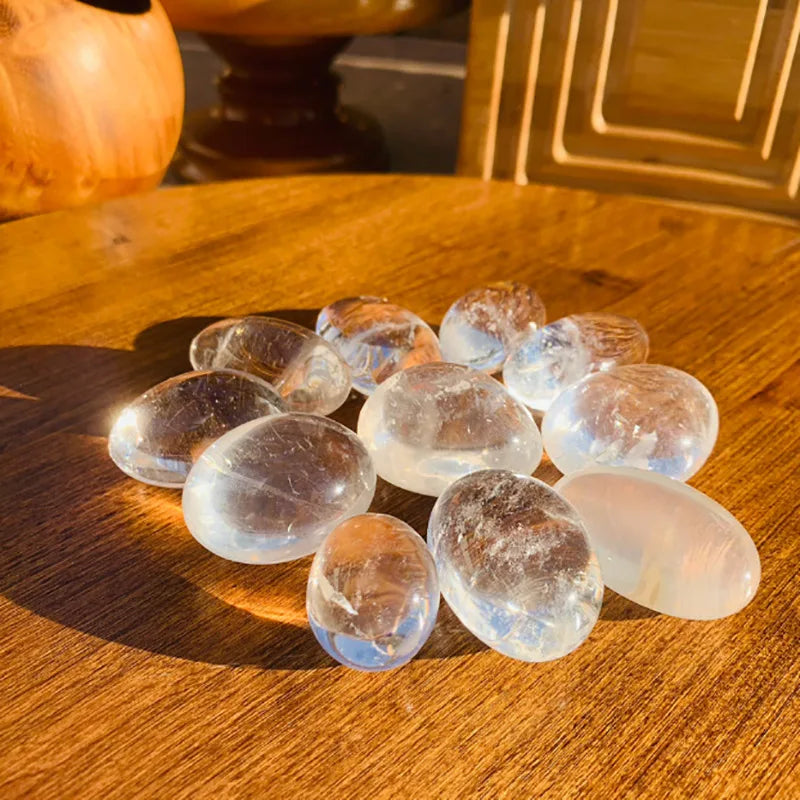250g/bag Natural Stone Crystals Healing Stones Wholesale Bulk Clear Quartz Crystal Tumble Stones