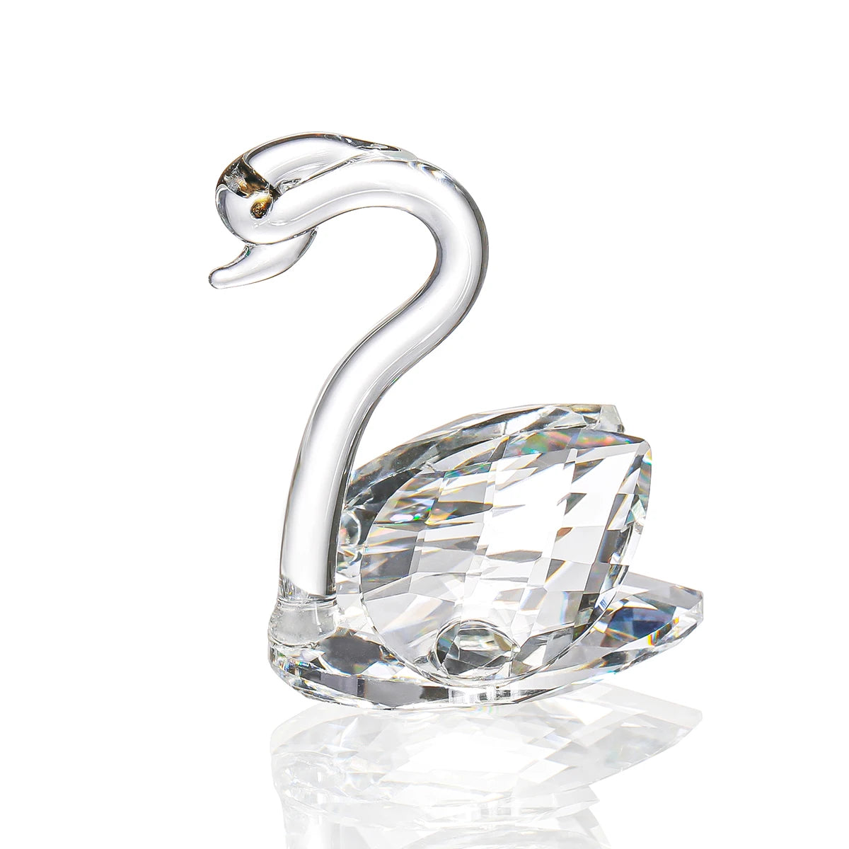 Exquisite Lovely Crystal Swan Figurine Wholesale Excellent Quality Decorative Animals for Wedding Return Other Crystal Crafts