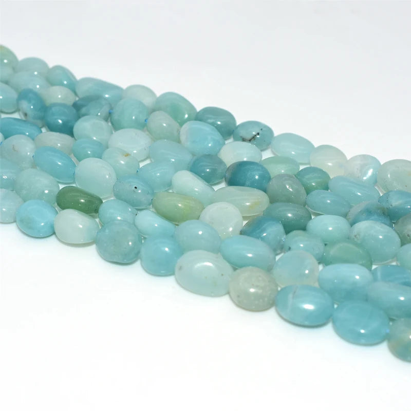 Wholesale Natural Amazonite Loose Gemstone Beads 6*8/8*10mm Stone Beads for DIY Jewelry for Crafting Beautiful Pieces