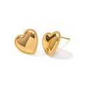 Hot Selling Romantic Heart Earrings Gift Stainless Steel Heart Stud Earring for Women Fashion Earrings Jewelry