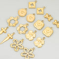 MF06  Wholesale Jewelry Accessories316L Stainless Steelnickel Freecharmsdiy Pendantsnecklace Making Findings4pcs/lot