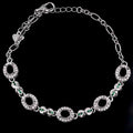 Sterling Silver 4*5mm Semi Mount Bracelet Empty Support Blank Claw Setting S925 Base Holder Without Center Stone for Inlay DIY