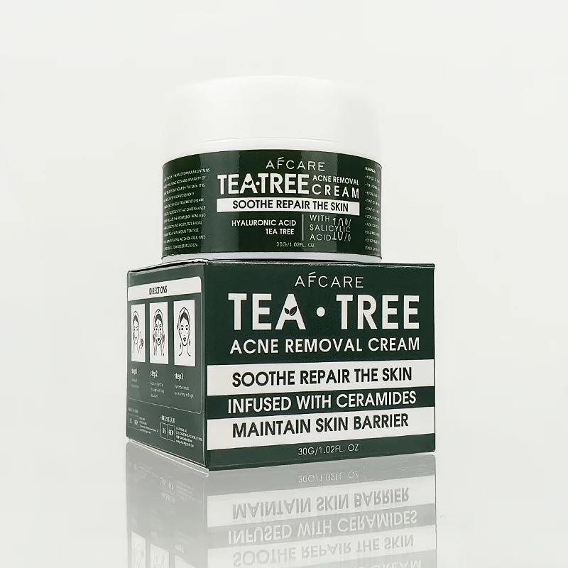 Natural Non Greasy Face Cream Cruelty-free Repair & Moisturizing and Ceramide & Tea Tree Acne Cream on the Face