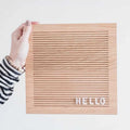Diy Memo Message Sign Eco-Friendly Customized Color Home Office Desktop Wall Decor 10x10 Inch Wooden Letter Board 330 Pcs