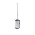 Custom Black Matte Toilet Brush Set with 304 Stainless Steel Round Brush Holder Bathroom Toilet Bowl Cleaner Set
