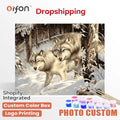 Orfon Ly571 DIY Oil Painting Kits Modern Digital Print on Linen Canvas Handmade Paintings with Scenery Subjects