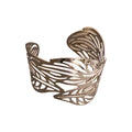 Wholesale Vintage Metal Hollow Leaf Bangle for Women Chunky Cuff Bracelet Punk Jewelry