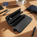 Hot Selling Product Carbon Fiber Twill and Plain Pattern Wallet Zipper Wallet Open Closure Wallet