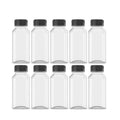 Hot Sale Plastic Bottles PET 100ml 120ml 250ml 350ml 400ml 500ml Plastic Empty Square Juice Bottle With Custom Lids