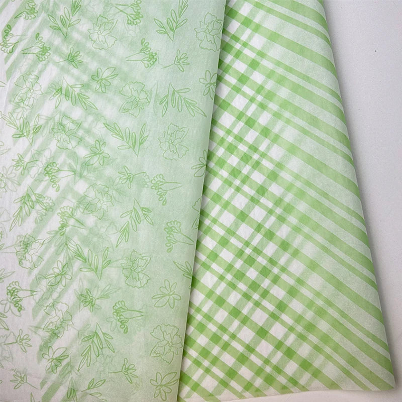 Custom Logo Printed Tissue Paper Napkin Roll Packaging Machine Green Coloured Gift Wrapping Ton Per Price